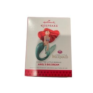 2013‎ Hallmark Keepsake The Little Mermaid Ariel's Big Dream Ornament and Box